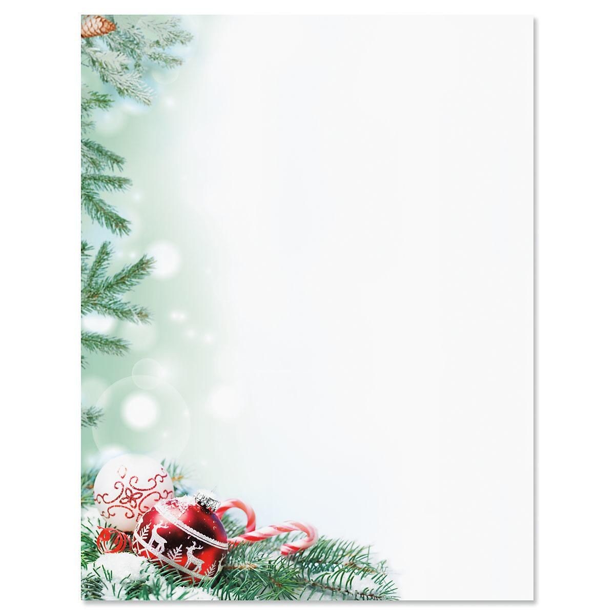 Crystal Pineboughs Christmas Letter Papers Current Catalog Paper