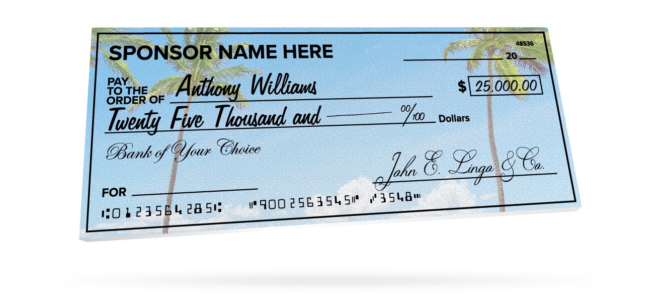 Custom Giant Checks For Donations Events More Signs Com Oversized Check Template
