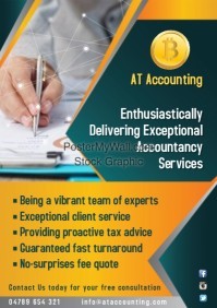 Customizable Design Templates For Accounting Company Flyer