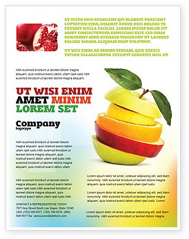 Cut Apple Flyer Template Background In Microsoft Word Publisher Nutrition Brochure