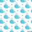 Cute Background With Cartoon Blue Whales Baby Shower Design Wallpaper Free