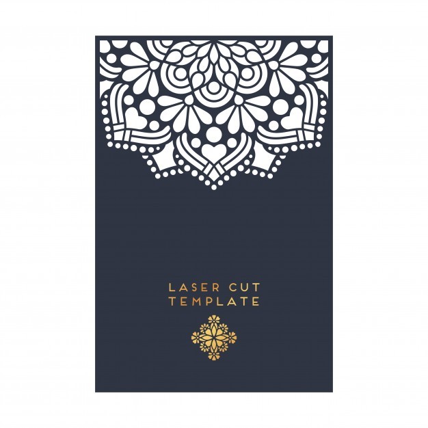 Decorative Laser Cut Template Vector Free Download Cutter Templates