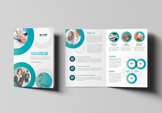 Design Bifold Brochure Report Booklet Newsletter For