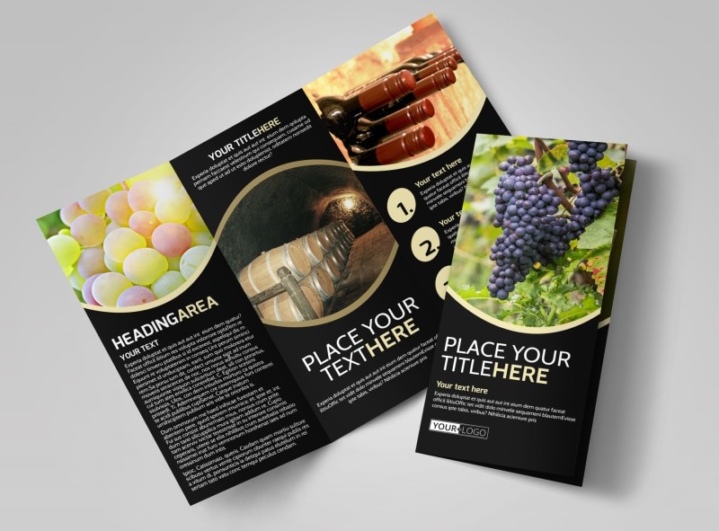 Design Custom Wine Brochures Online MyCreativeShop Brochure