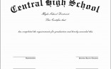 Diplomas And Certificates Templates Free Fake High School Diploma
