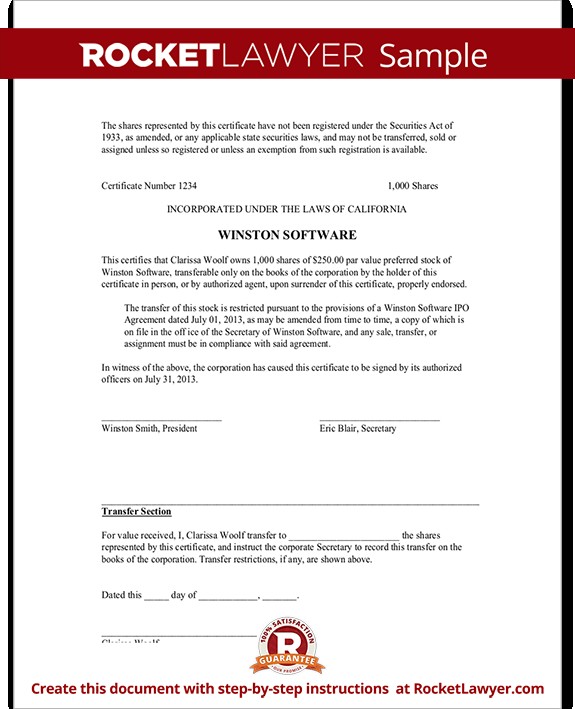 Discreetliasons Com Corporate Stock Share Certificate Template Blank Certificates Free Download