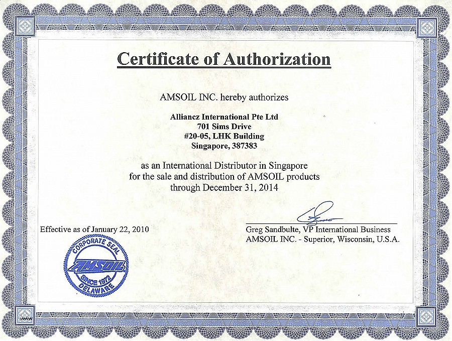 Distributor Certificate Template Word Authorization