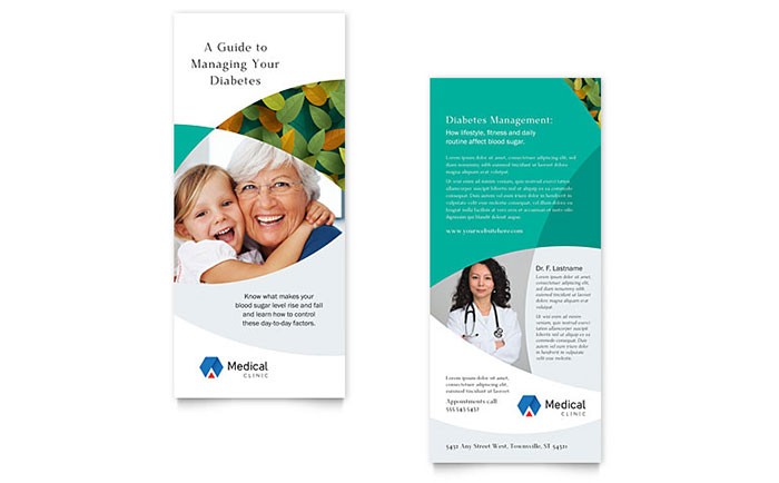 Doctor S Office Rack Card Template Design Brochure