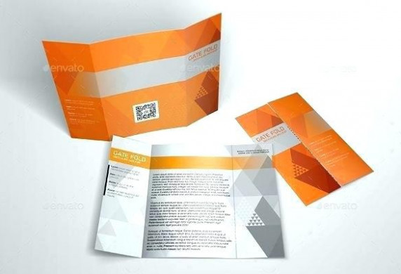 Double Gate Fold Template Indesign Brochure Best Gatefold