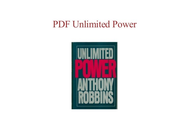 Download Best Book Unlimited Power PDF FILE Pdf Free