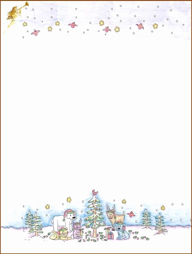 Downloadable Christmas Letterhead Templates Free Printable