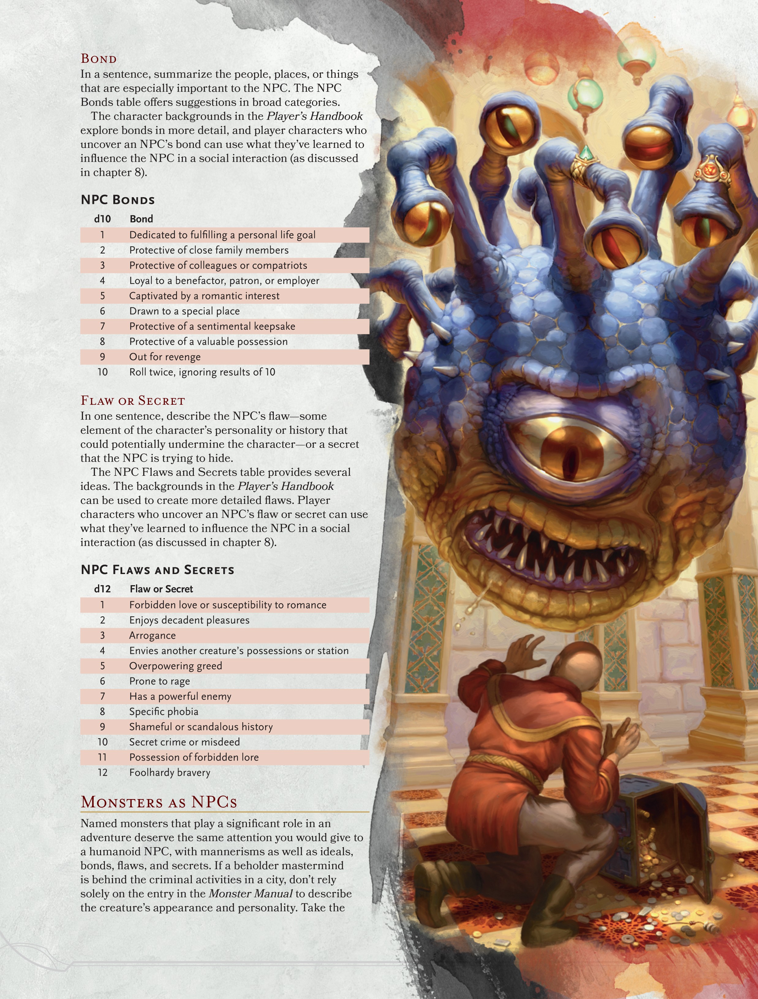 Dungeon Master S Guide Preview Building Memorable NPCs The Id DM Pages Dmg