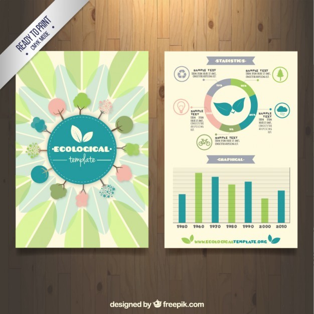Ecological Brochure Vector Premium Download Ecosystem Template