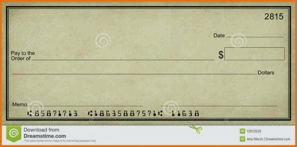 Editable Blank Check Template Simple Cheque Download