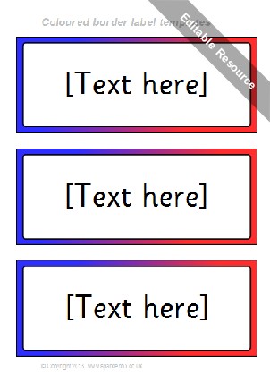 Editable Primary Classroom Flash Cards SparkleBox Flashcard Template