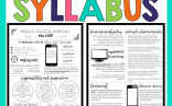 Editable Syllabus Templates Meet The Teacher Free Template