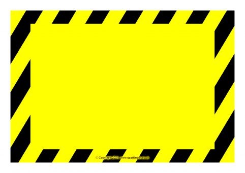Editable Warning Danger Sign Templates SB10387 SparkleBox