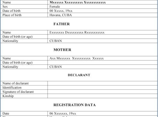 Elegant Birth Certificate Translation Template English To Spanish