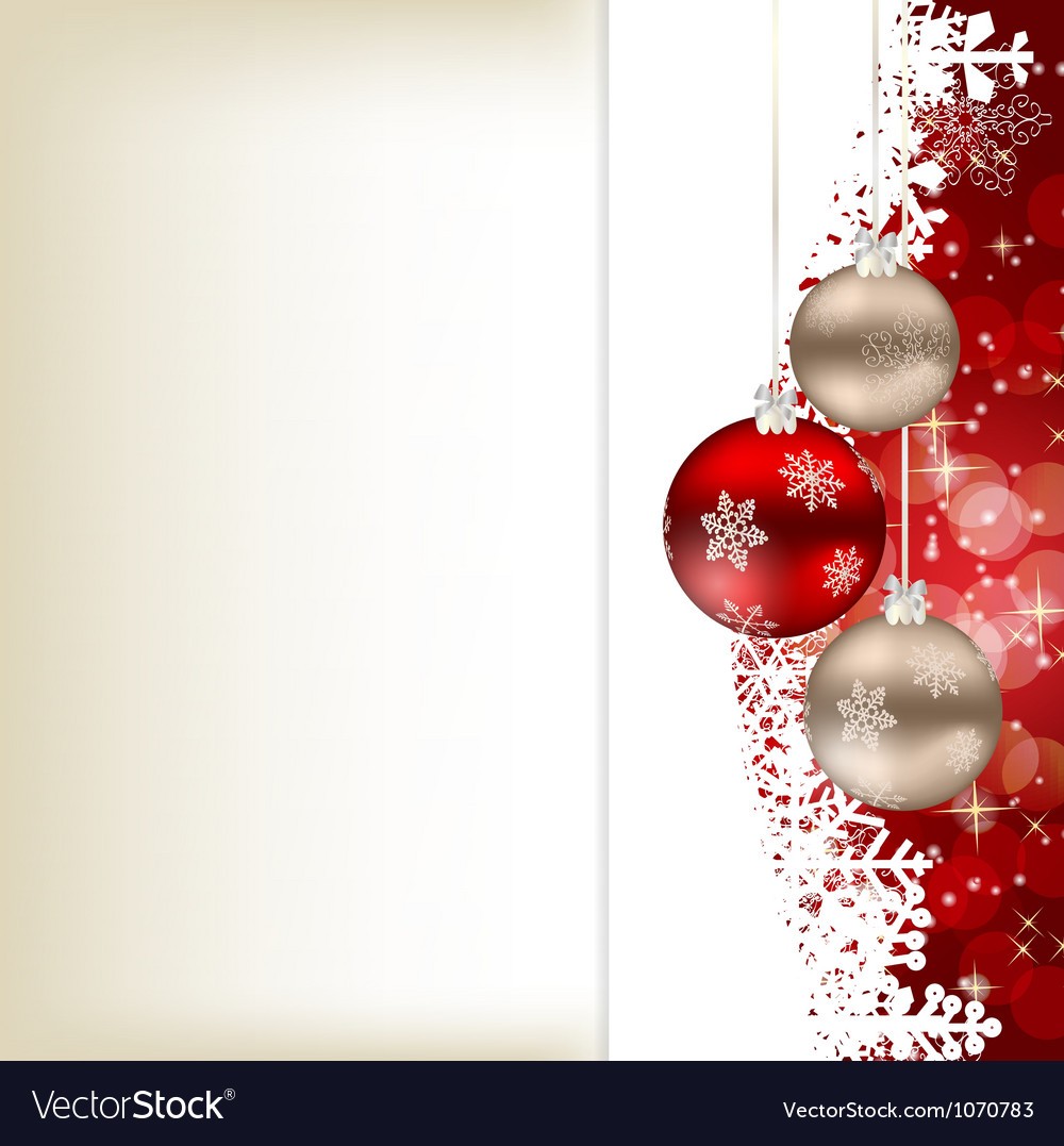 Elegant Christmas Card Template Royalty Free Vector Image Adobe