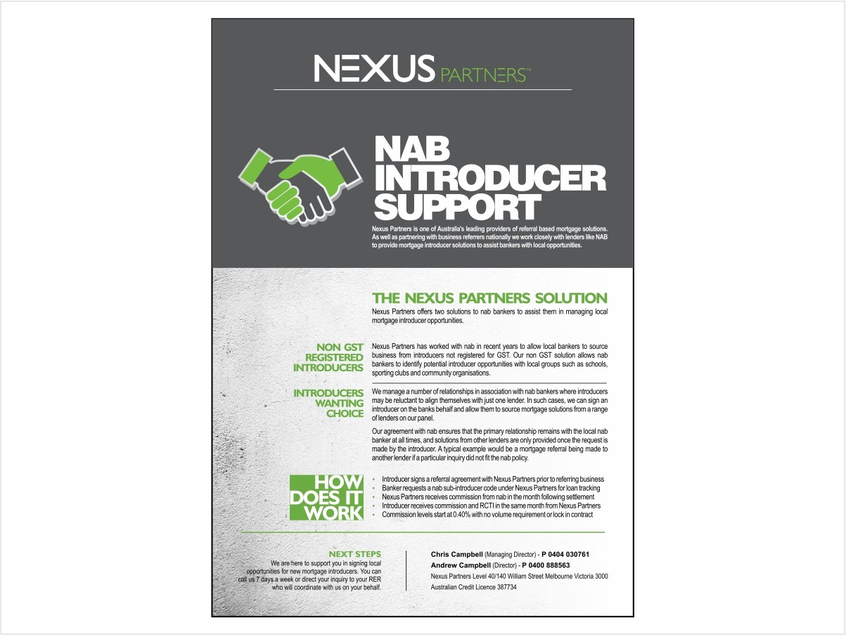Elegant Playful Finance Brochure Design For Nexus Partners By One