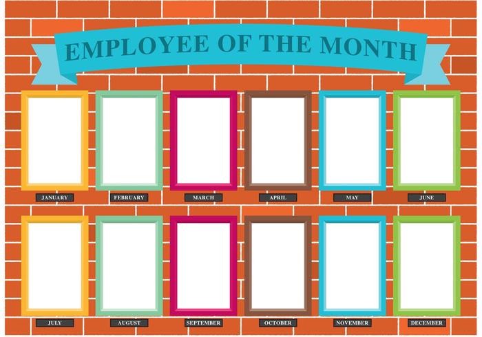 Employee Of The Month Wall Vector Download Free Art