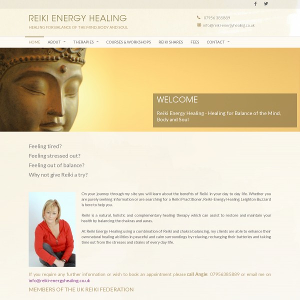 Energy Healing Website Templates Reiki Design Healthhosts Template