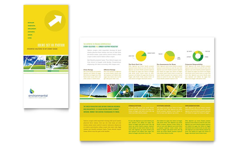 Environmental Conservation Tri Fold Brochure Template Word Publisher Environment
