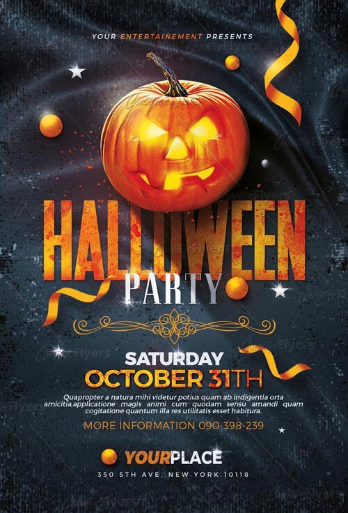 Event Flyer Templates Halloween Flyers PSD Creative Psd