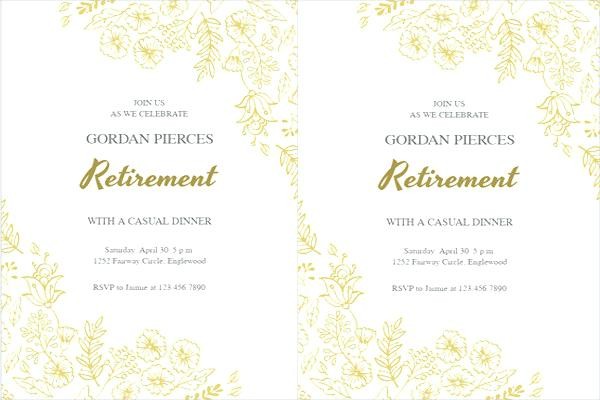 Examples Of Military Retirement Invitations Sample Party Invitation