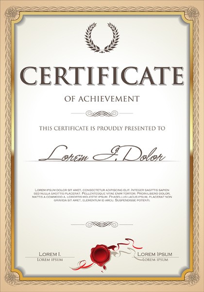 Exquisite Certificate Frames With Template Vector Free In Frame Psd