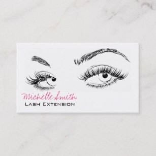Eyelash Extensions Business Cards Zazzle Extension Gift Certificate Template