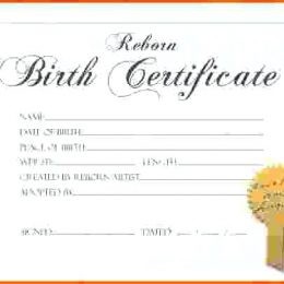 Fake Birth Certificate Template Free Picture 15