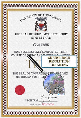 FAKE NOVELTY TRANSCRIPTS Diploma Degree Certificates Gift Novelty