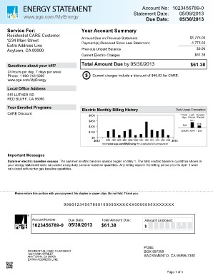 Fake Utility Bill Template Project For Awesome