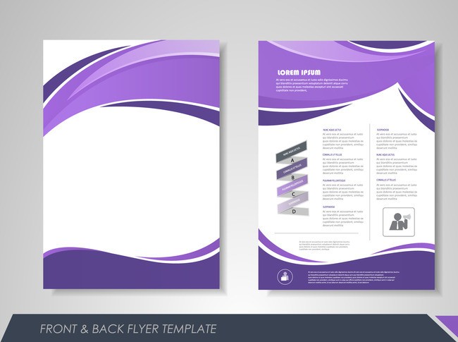 Fashion Business Single Page Brochure Design Vector Material