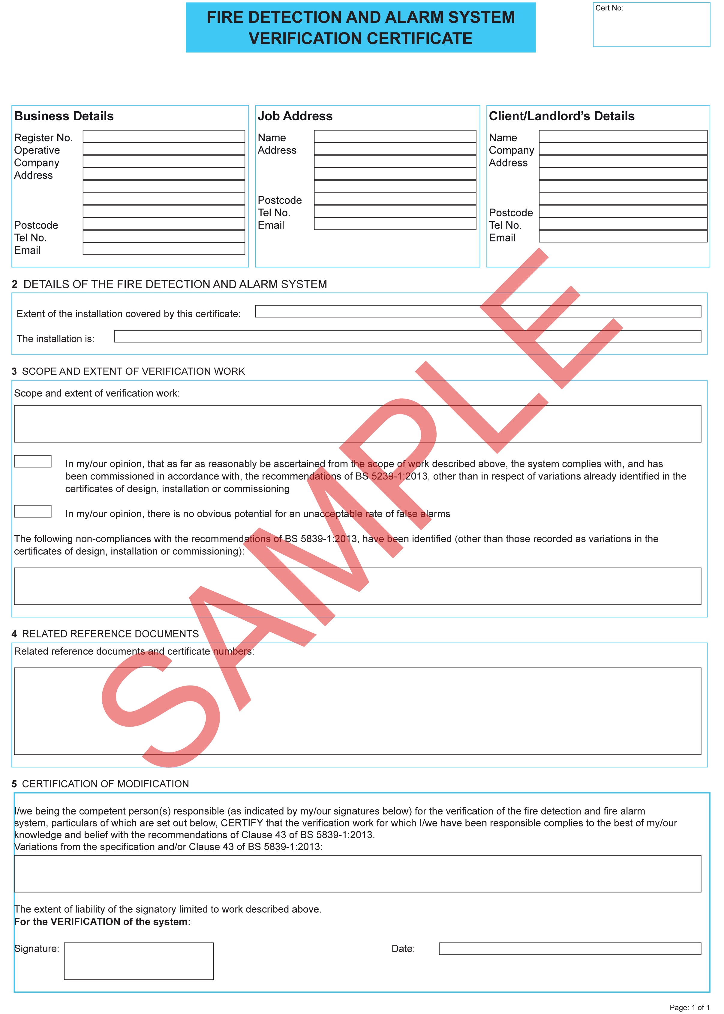 Fire Retardant Certificate Template Certificates Brochure Sample