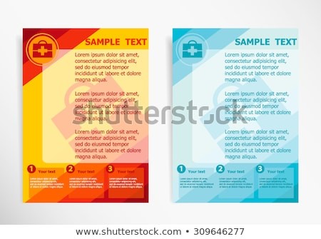First Aid Box Icon On Abstract Stock Vector Royalty Free 309646277 Brochure Template