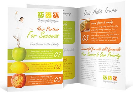 Fitness Brochure Template Design ID 0000000722 SmileTemplates Com Nutrition