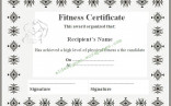 Fitness Certificate Template Graphics And Templates Personal Trainer