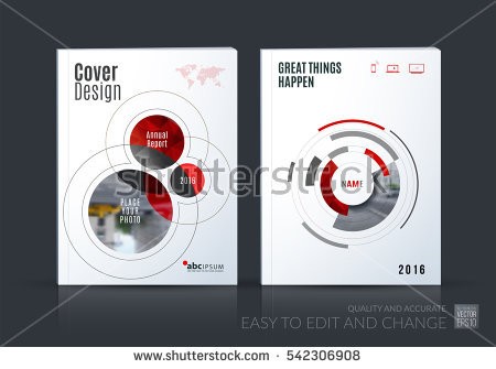 Flyer Brochure Template Design With Circles Download Free Vector Circle
