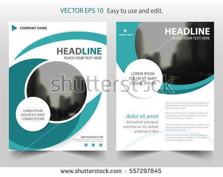 Flyer Brochure Template Design With Circles Download Free Vector Circle