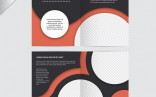 Flyer Template With Circles Vector Free Download Circle Brochure