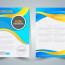 Flyer Vector Illustration With Curved Background Free Download