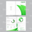 Four Pages Ecological Brochure Template Design With Green Leaves And Ecosystem