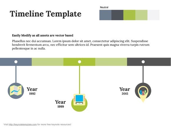 Free Apple Keynote Template Timeline On Behance Templates