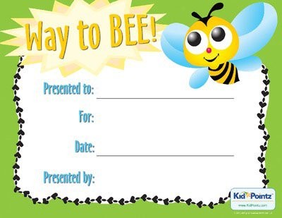Free Behavior Award Certificates For Kids Kid Pointz Good Certificate Printable