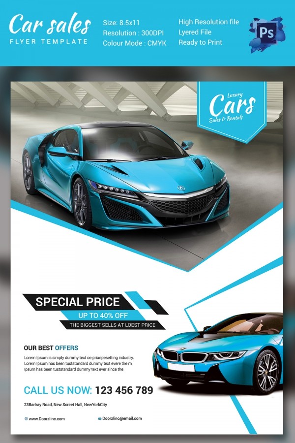 Free Car Flyer Templates 12 Lafayette Dog Days Brochure Template Download
