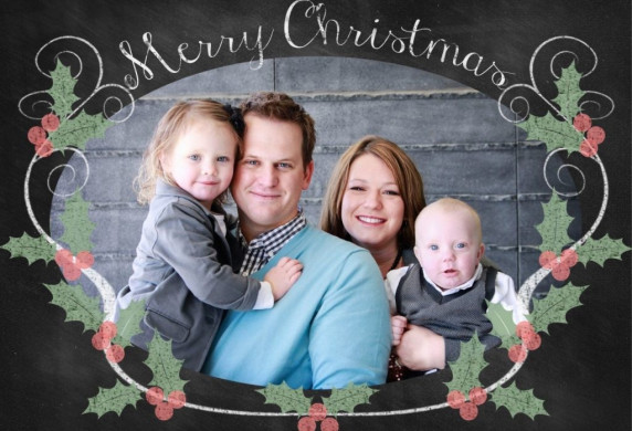 Free Chalkboard Christmas Card Templates Chelsea Peterson