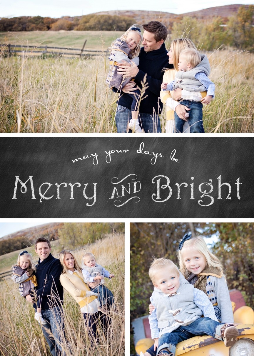 FREE Chalkboard Christmas Card Templates Chelsea Peterson Photography
