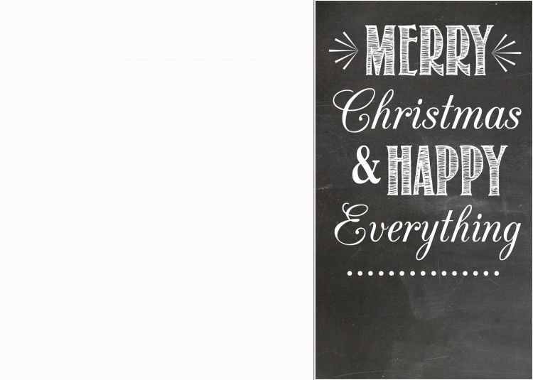 FREE Chalkboard Christmas Card Templates Pinterest Holiday